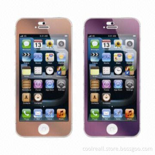 9H color tempered glass mobile phone screen film for iPhone 5/5s/5c
